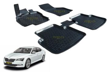 PASPAS 3D X-MAT HAVUZLU SKODA SUPERB 15=> (BEJ)