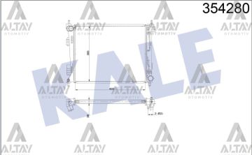 RADYATÖR SU ACCENT 11=> BLUE DİZEL / I-20 09-12 / RIO 12=> A-T BRAZING