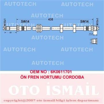 ÖN FREN HORTUMU CADDY II 1.4-1.4 16V (95-04) GOLF II 1.6 (95-97) 1.9 SDI-1.9 TDI (95-04)