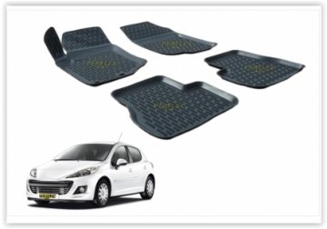 PASPAS 3D X-MAT HAVUZLU PEUGEOT 207 (06-13) (SİYAH)