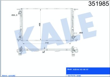MOTOR SU RADYATORU AUDI A4 08>15 A5 10>17 A6 Q7 11>18 Q5 13>17 3.0 3.2TDI TFSI