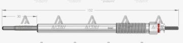 KIZDIRMA BUJİSİ (ISITMA) HILUX VIII 2.4 D - 2.8 D / LAND CRUISER PRADO 2.8 D-4D 7V