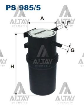 YAKIT FİLTRESİ (MAZOT) AMAROK 10=> 2.0 TDI CDBA-CNFA-CNFB-CDCA