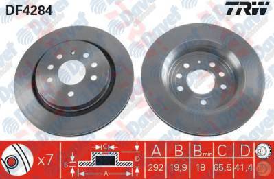 Fren Dıskı Arka 292Mm Opel Vectra C Gts 4.02> Sıgnum 03> Saab ####