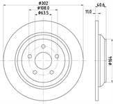FREN DISK ARKA DUZ 302-5 ( FORD: FOCUS IV 1.5 2.0 Ecoblue 18 - )