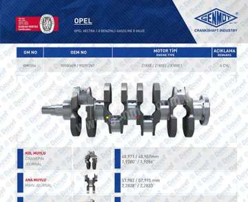 KRANK VECTRA 1.8 8V BENZINLI