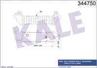 TURBO RADYATORU INTERCOOLER (VW: CADDY II 1.9TDI 96>04  - POLO/CLASSIC 1.9TDI 96>02 CORDOBA IBIZA II 1.9TDI 96>99