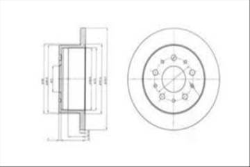 FREN DISK ARKA DUZ 280-5 ( FIAT: DUCATO 06 -  / PEUGEOT: BOXER 06 - )