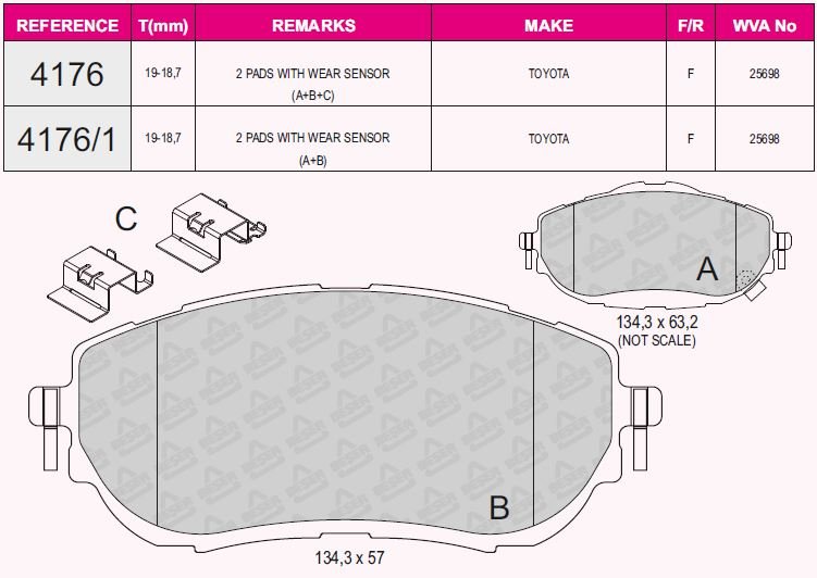 Ön Balata Aurıs (Nze18-Zre18)-Corolla Sedan 1.6 Vvti-1.33-1.6-1.8 Vvti-1.4 D4D 12=> Gdb3598
