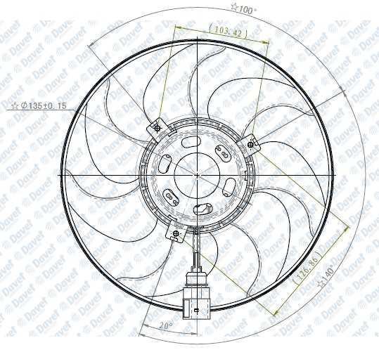 Fan Motoru Sag Caddy Iıı-Golf V-Vı-Plus-Jetta Iıı-Iv-Passat-Scırocco-Touran 200W-295Mm