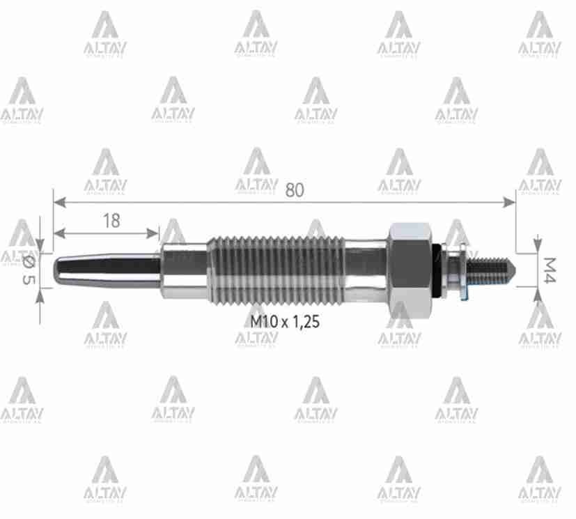 KIZDIRMA BUJİSİ (ISITMA) L-200  90-99 / L-300  90-98 11V. ŞOKLU