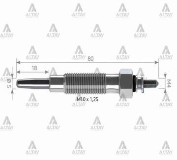 KIZDIRMA BUJİSİ (ISITMA) L-200  90-99 / L-300  90-98 11V. ŞOKLU
