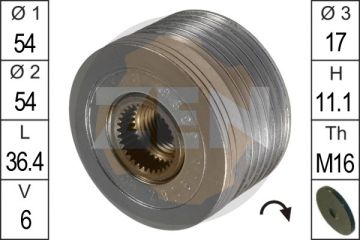 Alternatör Kasnağı  Partner /Berlıngo/C5/Xantıa/307/406 2.0 Hdı