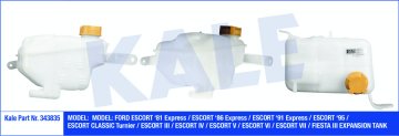RADYATOR YEDEK SU DEPOSU ESCORT 1,6I 16V / 1,8TD 90>01 KAPAKLI