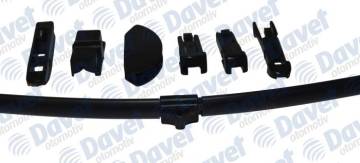 SİLECEK SÜPÜRGESİ MUZ TİPİ 380mm A. BC.C2.D VE U TİPİ KOLLAR ICIN MULTİ ADAPTORLÜ