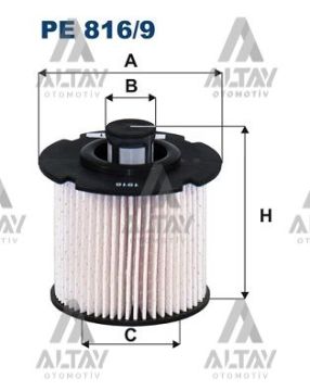 YAKIT FİLTRESİ ( MAZOT) 208 / 308 / 508 / 3008 / 5008 / C4 / C5 / DS3 / DS4 / FOCUS / C MAX / MONDEO 14=> 1.5/ 1.6/2.0 TDCİ -HDİ EUR-6 / COMBO E / CROSSLAND X / GRANDLAND X / VIVARO C / ZAFIRA C B16DTH-B16DT-B16BTL