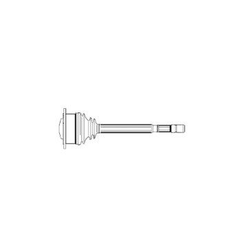 (x) AKS KAFASI İÇ SOL PASSAT (96-00)-A4 (95-01) 1.9 TDİ (556mm)