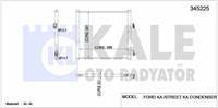 KLIMA RADYATORU FORD KA 96>08 STREET KA 03>05 1.3 / 1.6