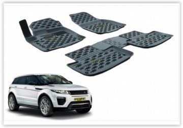 (X) PASPAS 3D X-MAT HAVUZLU LANDROVER RANGEROVEREVOQUE (11-18) (SİYAH)