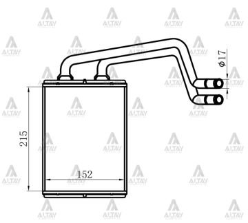 RADYATÖR KALORİFER ELANTRA 01-07 BRAZING