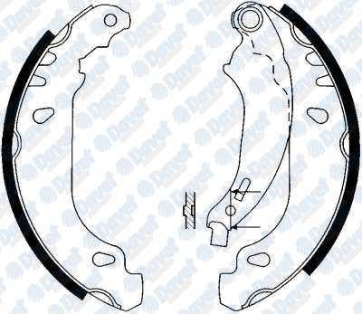 ARKA FREN BALATASI (PABUC) P206 P206+ (T3E) 1,1 1,4 1,4HDI 1,6 1,9D ABS 98> BOSCH TIPI (180×32)