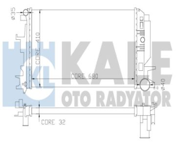 Su Radyatörü 8Mk 376 735-331 (680X388 Mm) Crafter-Sprinter 315 Cdı Bjk-Bjm-Cktb-Ckub 2,0 Tdi-2,5 Tdi