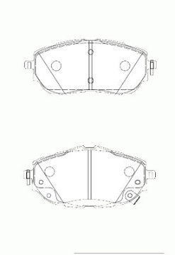 ÖN BALATA AURIS (NZE18-ZRE18) COROLLA SEDAN 1.6 VVTİ-1.33-1.6-1.8 VVTİ-1.4 D4D 12=> x