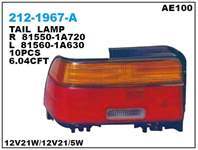 Stop Lambası Sol-(Duylu Ampullu)-(Toyota: Corolla ''Ae100/Ae101'' 93>98 )