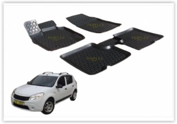 PASPAS 3D X-MAT HAVUZLU DACIA SANDERO (08-13) (SİYAH)