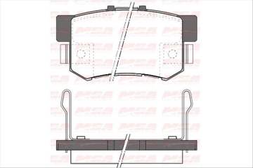 Balata Fren Arka-(Honda: Accord 90>98 / Shuttle 94>04 / Rover-600 90>/ Suzukı: Sx-4 06> / Swıft 05> )