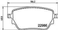 Fren Balatası Arka-(Mercedes : A-Serısı (W177) A180 2018> Mercedes : Cla (C118) Cla 200 (118.387) Mercedes : B-Serısı (W247) B 180 D (247.003) Mercedes : Cla (C118) Cla 180 D (118.303)             )