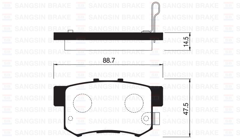 Arka Balata Honda Cıvıc Vıı (01-05) Cıvıc Vııı 05=> Accord Vıı (98-02) Accord Vııı 06=> (Gdb3177)