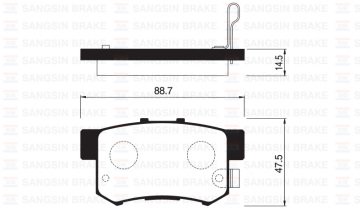 Arka Balata Honda Cıvıc Vıı (01-05) Cıvıc Vııı 05=> Accord Vıı (98-02) Accord Vııı 06=> (Gdb3177)