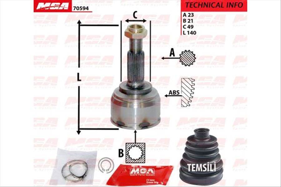 Aks Kafa Dıs-(Nıssan: Mıcra-K12 03>10 ''1.0-1.2-1.4 Benzınlı'' ) (23×21×49)