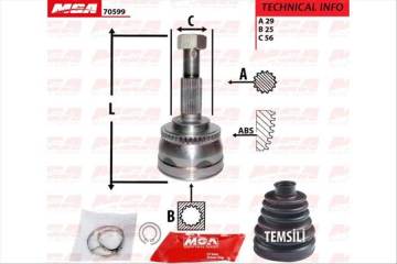 AKS KAFA DIS (ABSLI)-(NISSAN: XTRAIL 01>07 )