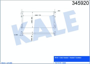 MOTOR SU RADYATORU TRANSIT V184 2,4TDCI 100PS / 125PS 01>06 ONDEN CEKER KLIMASIZ