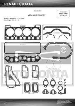 MOTOR TAKIM CONTASI R9 1400 BENZİNLİ (SKC 1.40mm / KEÇESİZ)