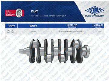 KRANK PALIO-ALBEA-DOBLO 1.2 16V DOVME CELIK