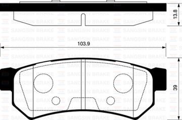 ARKA BALATA LACETTI 1.4 16V-1.6-1.8 03=> NUBIRA SEDAN-KOMBI 1.4-1.6-1.8 05=> (GDB4178)