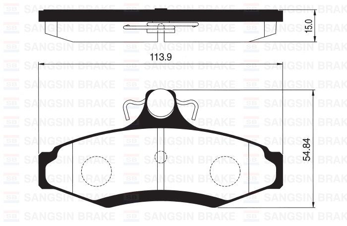 ARKA BALATA CHEVROLET-DAEWOO NUBIRA 2.0 CDX 97=> LEGANZA 2.0-2.2 99=> (GDB3172)