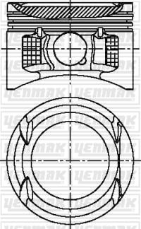 PISTON+SEGMAN STD 82.70MM LAGUNA 2.0 MEGANE SCENIC 2.0 16V LAGUNA II 2.0 16V F4R