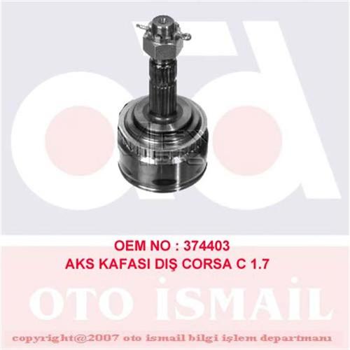(x) AKS KAFASI DIŞ CORSA C 1.8 00=> MERIVA 1.3CDTI 03=> COMBO 1.7DI-1.7DTI 16V 01=> (151451)