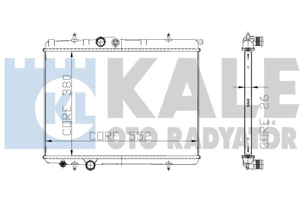 RADYATÖR P206 1.1i (1 SIRA ALB SİSTEM)