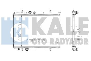 RADYATÖR P206 1.1i (1 SIRA ALB SİSTEM)
