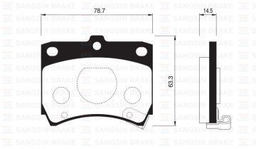 ÖN BALATA DİSK KIA PRIDE 05=> MAZDA 121 90=> (GDB773)