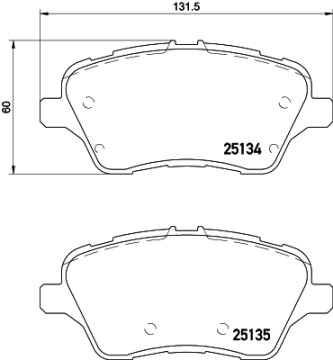 Ön Balata Ford Fıesta Vı 1.0-1.5 Tdcı-1.6 12=> Bmax-Courıer 1.0-1.4-1.5 Tdcı 1.6-1.6 Tdci 12=>