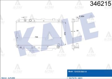 RADYATÖR SU RAV-4 00-06 M-T BRAZING