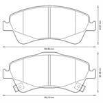 BALATA FREN ON-(TOYOTA: AVENSIS 09>13/VERSO 10>13  )