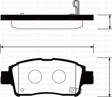 (x) ÖN BALATA YARIS 1.0-1.3-1.4 16V 99=> (GDB3218)