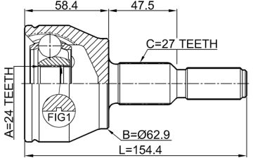 (x) AKS KAFASI FORD CMAX III 1.6Tİ 10=> -GRAND 1.6-1.6 FLEXIFUEL-FOCUS IV (TA) 1.6Tİ 10=>